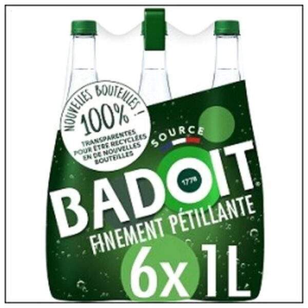 PACK 6X1L BADOIT VERTE 1/2 PALETTE