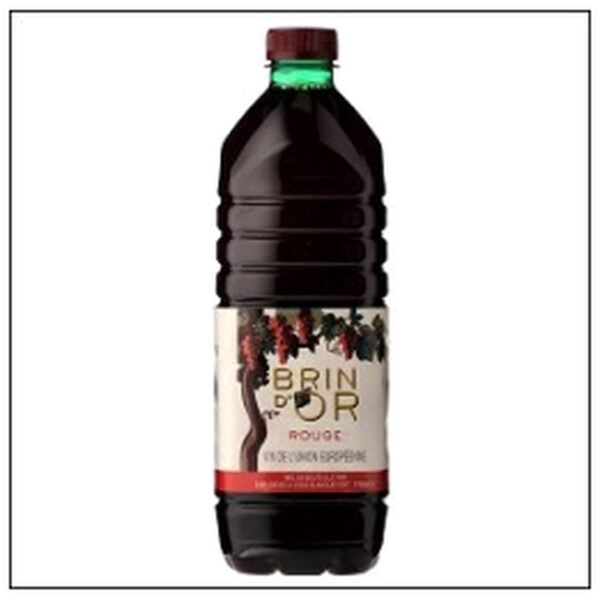 LITRE VIN TABLE ROUGE 11° VCE BRIN D'OR(PET)