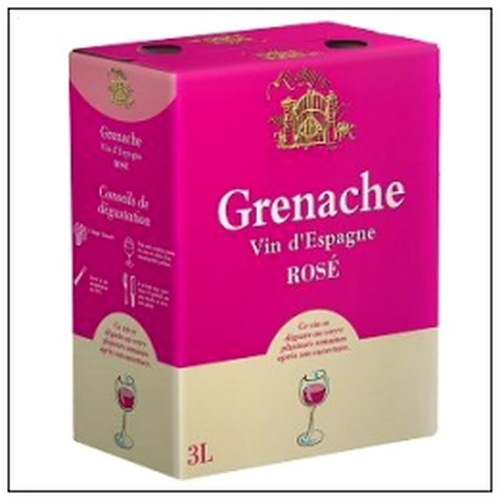 CAT-04097 BIB 3 LIT.GRENACHE ROSÉ ESPAGNE - Image 1