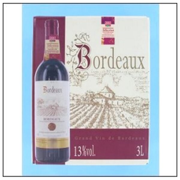 BIB 3 LIT BORDEAUX ROUGE AOC MRP BELLE FRANCE