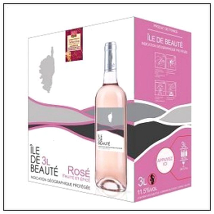 CAT-04119 BIB 3 LITRES ROSÉ ILE DE BEAUTÉ BELLE FRANCE - Image 1