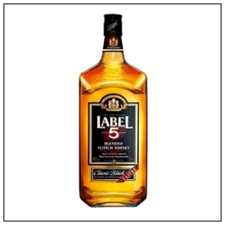 CAT-04589 LITRE WHISKY LABEL 5 40° - Image 1