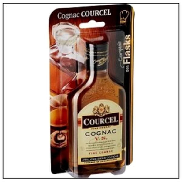 FLASK 20CL BLIST COGNAC COURCEL