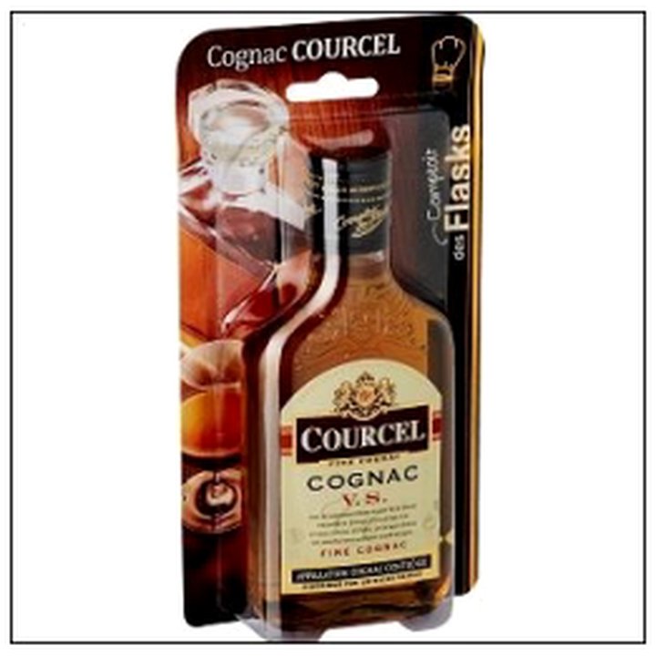 CAT-04630 FLASK 20CL BLIST COGNAC COURCEL - Image 1