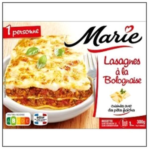 LASAGNE BOLOGNAISE 300G MARIE SURGELES