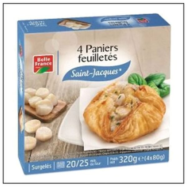 L.4 PANIERS FEUILLETES ST JACQUES 80G B.FRANCE