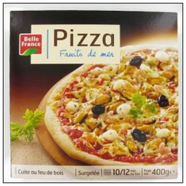 PIZZA FRUITS DE MER FEU DE BOIS 400G BELLE FRANCE