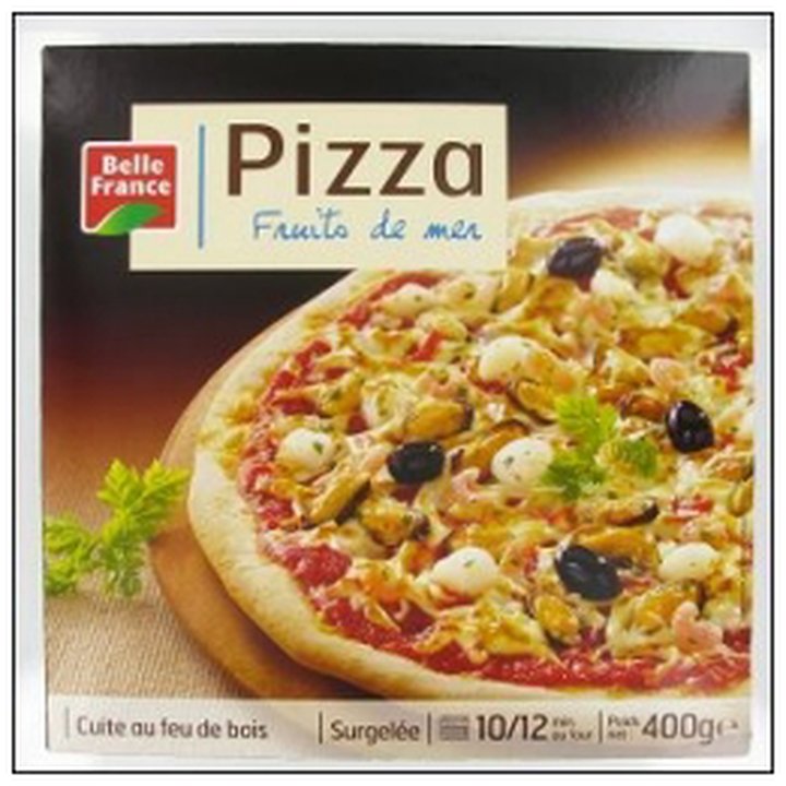 CAT-04738 PIZZA FRUITS DE MER FEU DE BOIS 400G BELLE FRANCE - Image 1