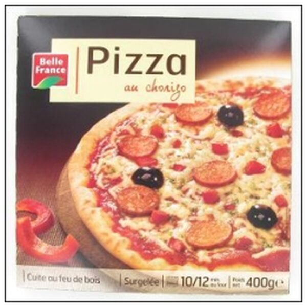 PIZZA CHORIZO FEU DE BOIS 400G BELLE FRANCE