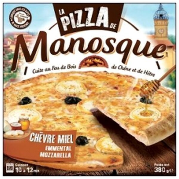 PIZZA CHEVRE MIEL 380G PIZZA MANOSQUE