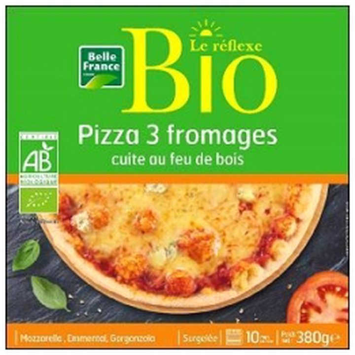 CAT-04756 PIZZA 3 FROMAGES BIO 380G BELLE FRANCE - Image 1
