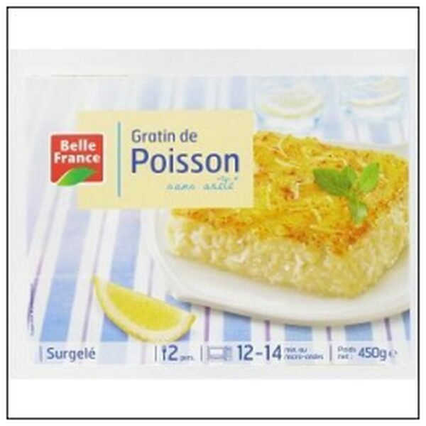 GRATIN DE POISSON 450G SURGELE BELLE FRANCE