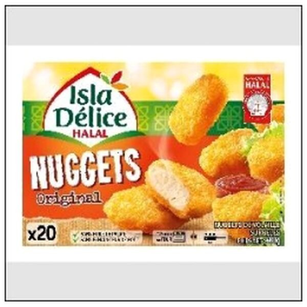 NUGGETS 100% VOLAILLE 400 HALAL SURGELES ISLA DELIC
