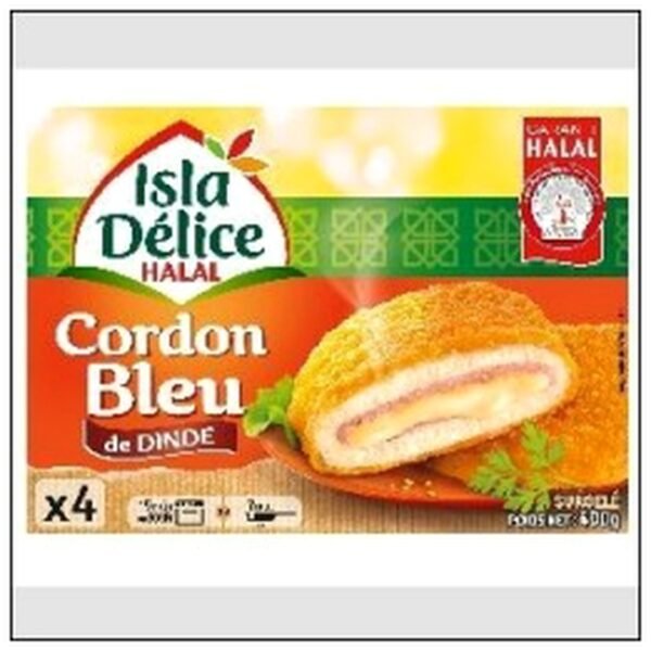 CORDONS BLEU 4X100G HALAL SURGELES ISLA DELICE