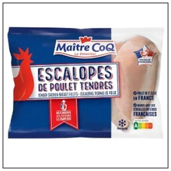 ESCALOPES POULET TENDRES URGELES 600 MAITRE COQ