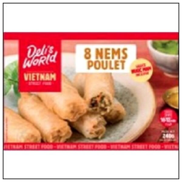 8 NEMS AU POULET SURGELES 240 DELI'S WORLD