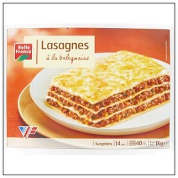 CAT-04845 KG LASAGNE BOLOGNAISE BELLE FRANCE - Image 1