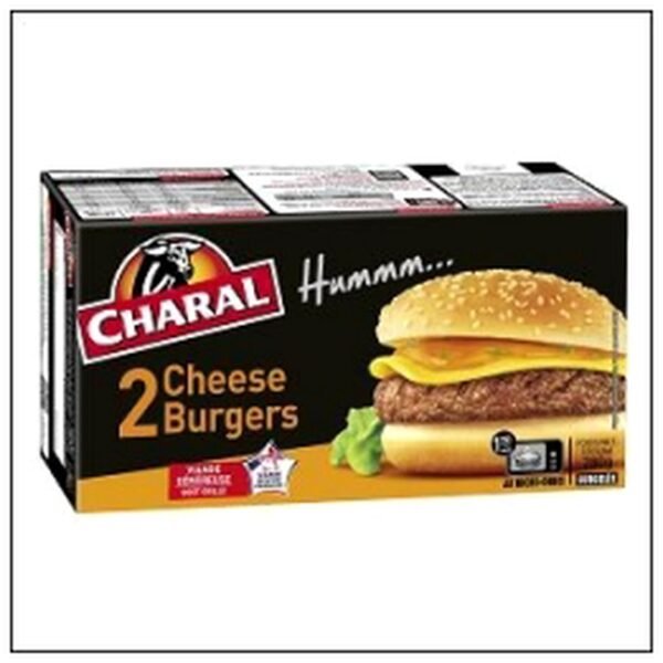 ETUI 2 CHEESEBURGERS 140G CHARAL SURGELES