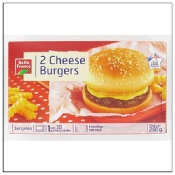 CHEESEBURGERS 2X130G SUR- GELE BELLE FRANCE