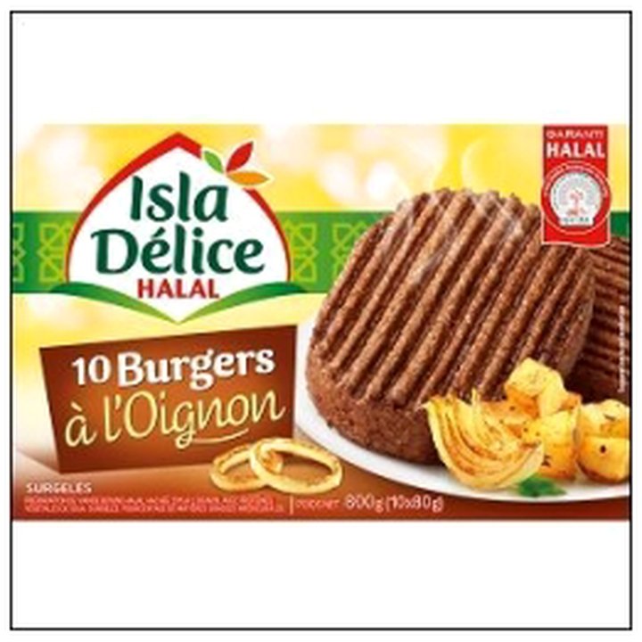 CAT-04861 BURGERS OIGNONS HALAL 800G SURGELES ISLA DELICE - Image 1