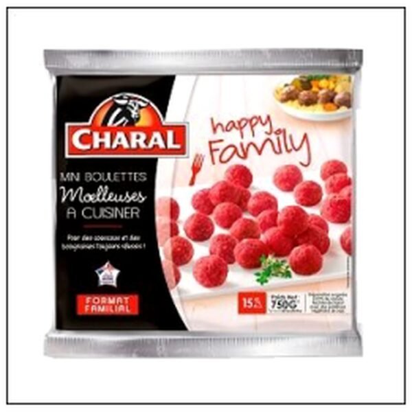 SAC.750G MINI BOULETTES DE HACHE SURGELE CHARAL