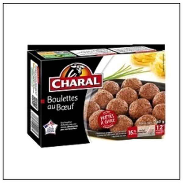 BARQ.12X30G BOULETTES DE BOEUF CHARAL SURGELES