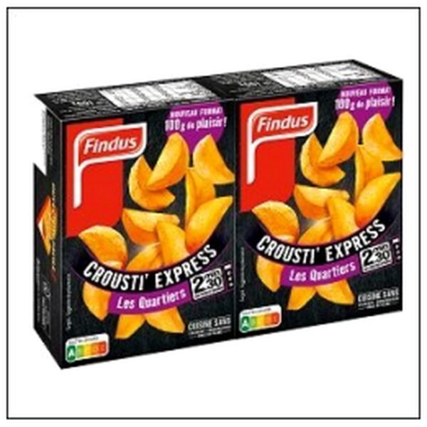 CROUSTI EXPRESS QUARTIERS 2X100G FINDUS