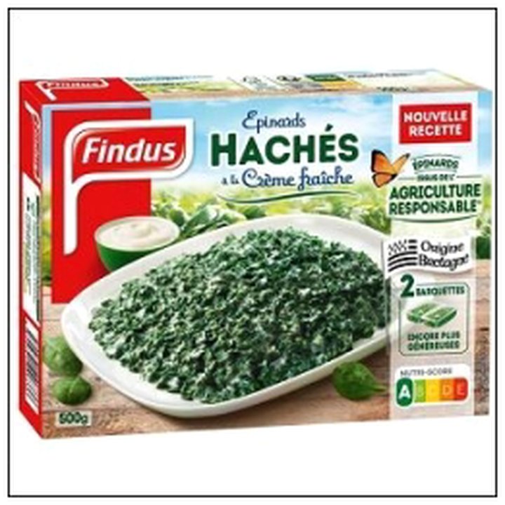 CAT-04904 EPINARDS HACHE A LA CREME 2X250G FINDUS - Image 1