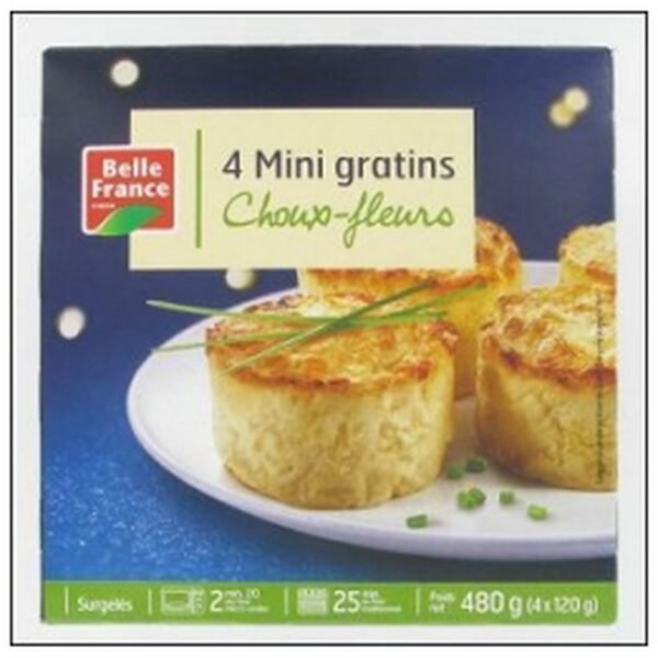 MINI GRATIN CHOUX FLEURS 4X120G BELLE FRANCE SURG
