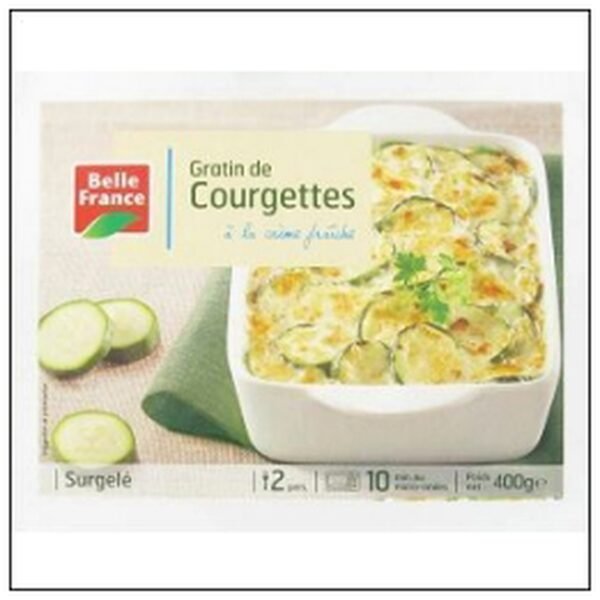 GRATIN COURGETTE 400G BQ. MICRO.ONDABL.BELLE FRANCE