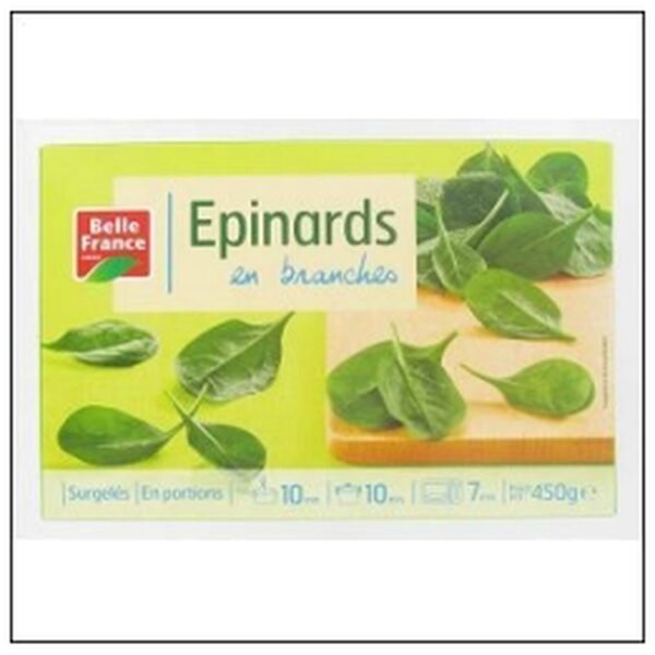 EPINARDS EN BRANCHES 450G BELLE FRANCE