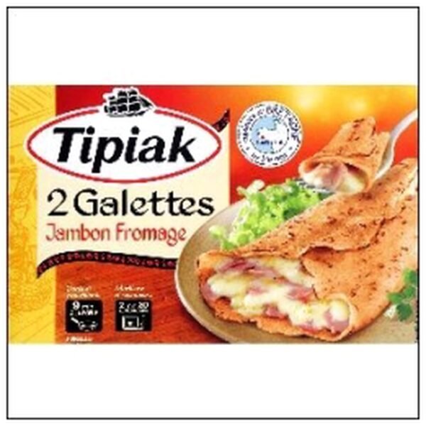 2 GALETTES JAMBON FROMAGE 125G TIPIAK