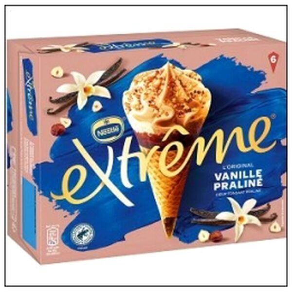 6 EXTREME VANILLE PRALINE NESTLE