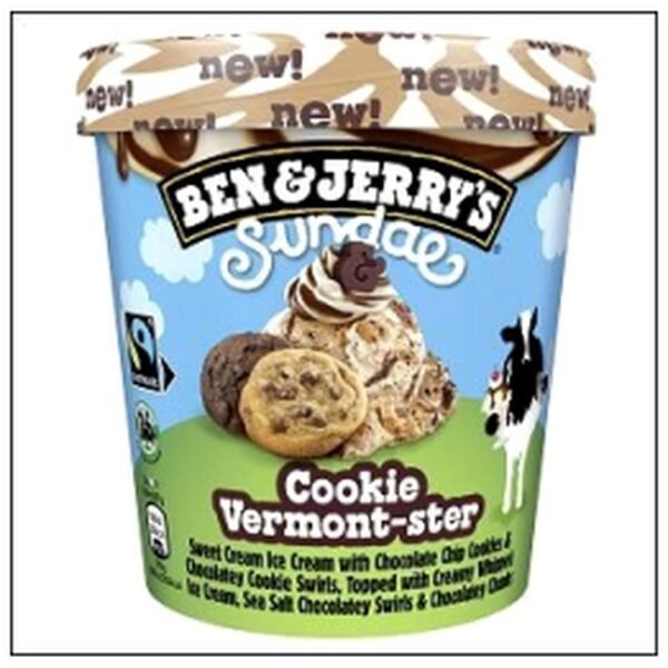 POT SUNDAE COOKIE VERMONT 324G BEN & JERRYS