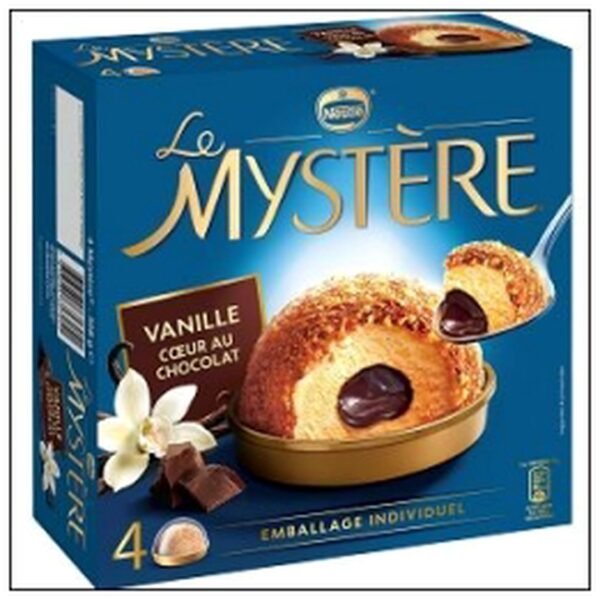 MYSTERE VANILLE COEUR DE CHOCOLAT X4 NESTLE