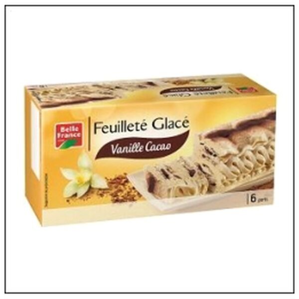 FEUILLETE VANILLE CHOCOLA T 650ML BELLE FRANCE