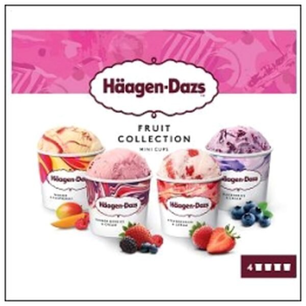 MINICUPS FRUITS COLLECTIO N 326G HAAGEN DAZS