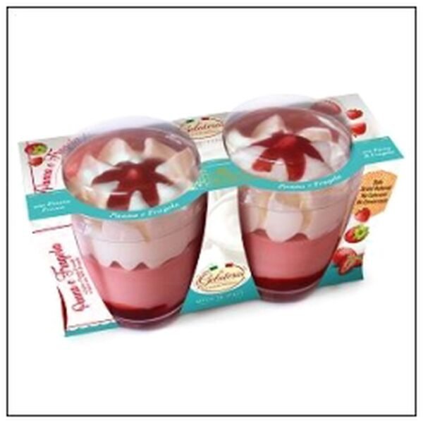 COUPE GLACE FRAISE 2X100G LA GELATERIA SURGELE