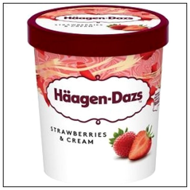 CAT-05063 POT FRAISE ET CREME 400G HAAGEN DAZS - Image 1