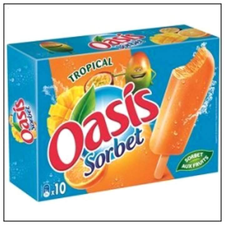 CAT-05096 10 BATONNETS OASIS SORBET TROPICAL SURGELES - Image 1