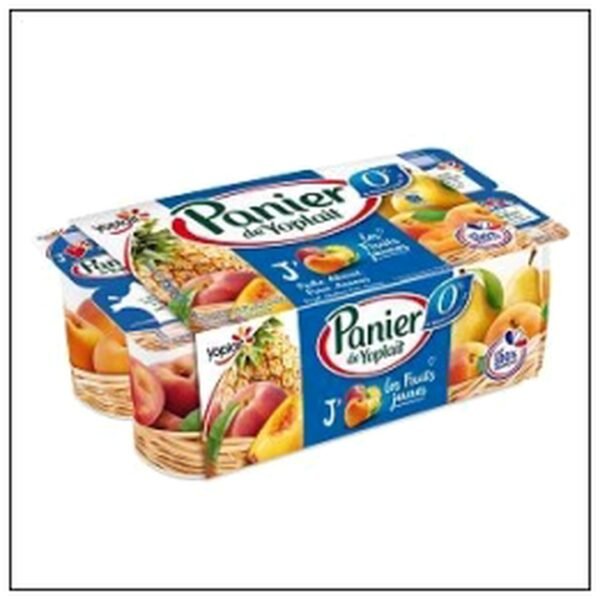 PANIER 0% FRUITS JAUNES 8X125G YOPLAIT
