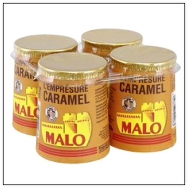 YAOURT EMPRESURE CARAMEL POT CARTON 4X125 ST MALO
