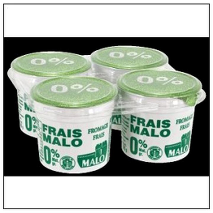 CAT-05118 FROMAGE FRAIS NATURE O% 4X100G SAINT MALO - Image 1