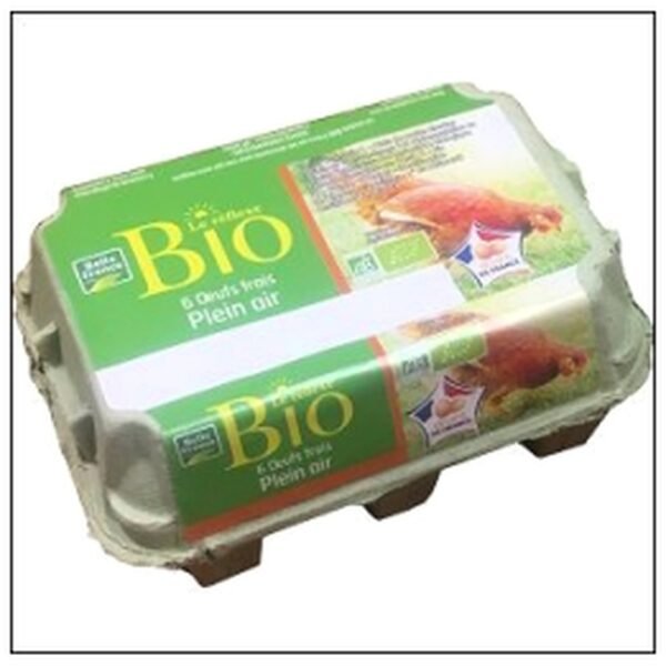 BTE 6 OEUFS BIOLOGIQUES MOYENS BELLE FRANCE