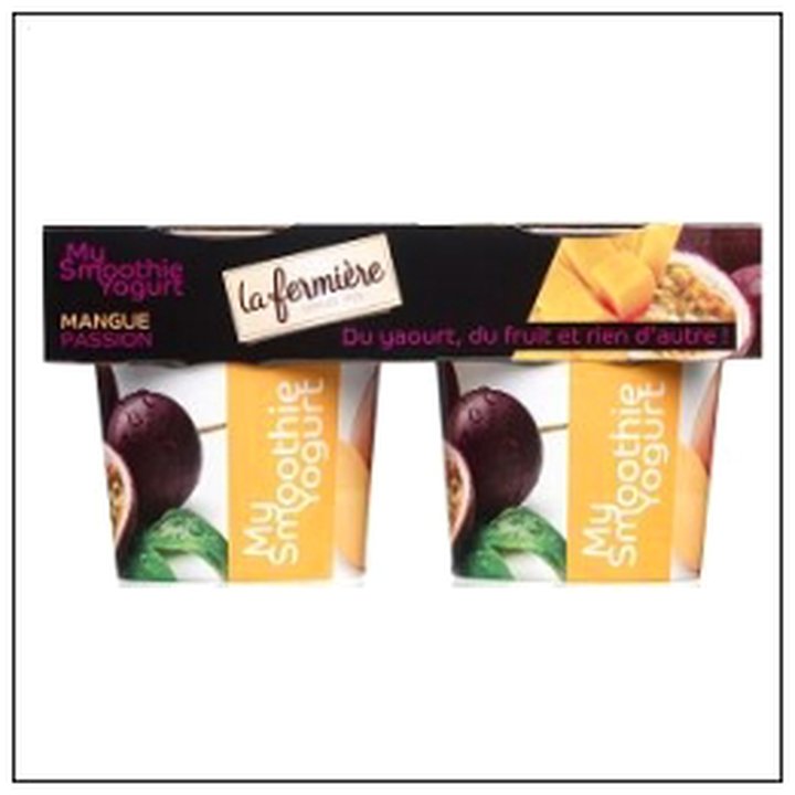 CAT-05152 SMOOTHIE MANGUE PASSION 2X150G FERMIER - Image 1