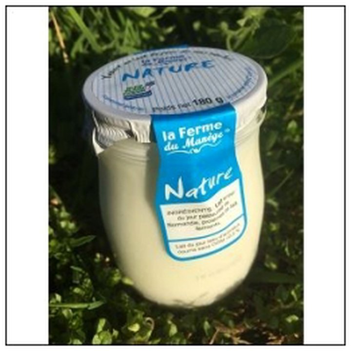 CAT-05158 YAOURT ENTIER NATURE 180G LA FERME DU MANEGE - Image 1