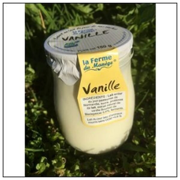 YAOURT ENTIER VANILLE 180 G LA FERME DU MANEGE