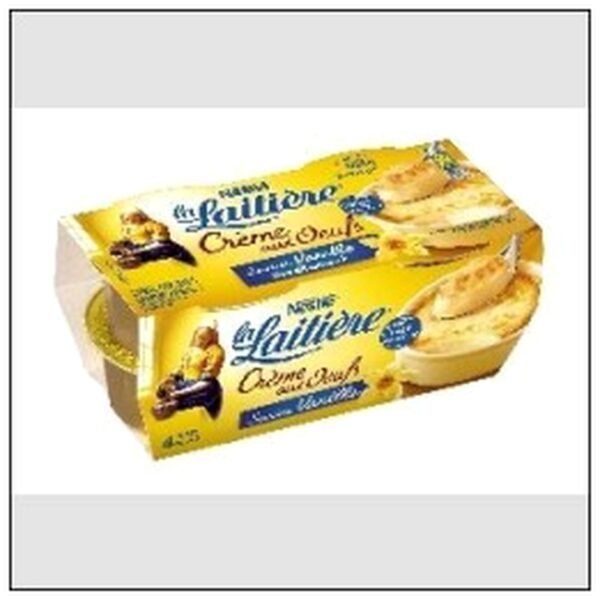 CREME AUX OEUFS VANILLE 4X100 LA LAITIERE