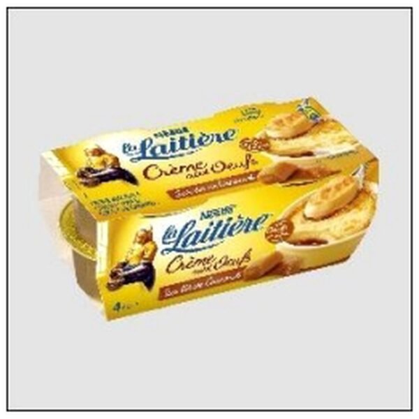 CREME AUX OEUFS CARAMEL 4X100 LA LAITIERE