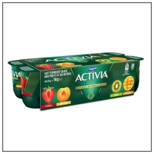 ACTIVIA ABRICOT FRAISE MANGUE KIWI 8X125G DANONE
